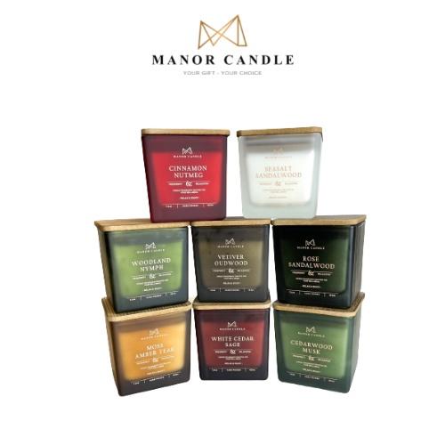 Nến thơm Manor Candle - Tinh dầu cao cấp nhập khẩu - Size 7.4oz 230g- An Toàn không khói