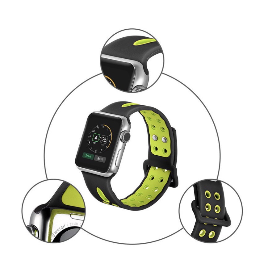 Dây đeo Sport cho Apple Watch màn hình 42mm/44mm - Mọi series (6 màu) - Hàng chính hãng