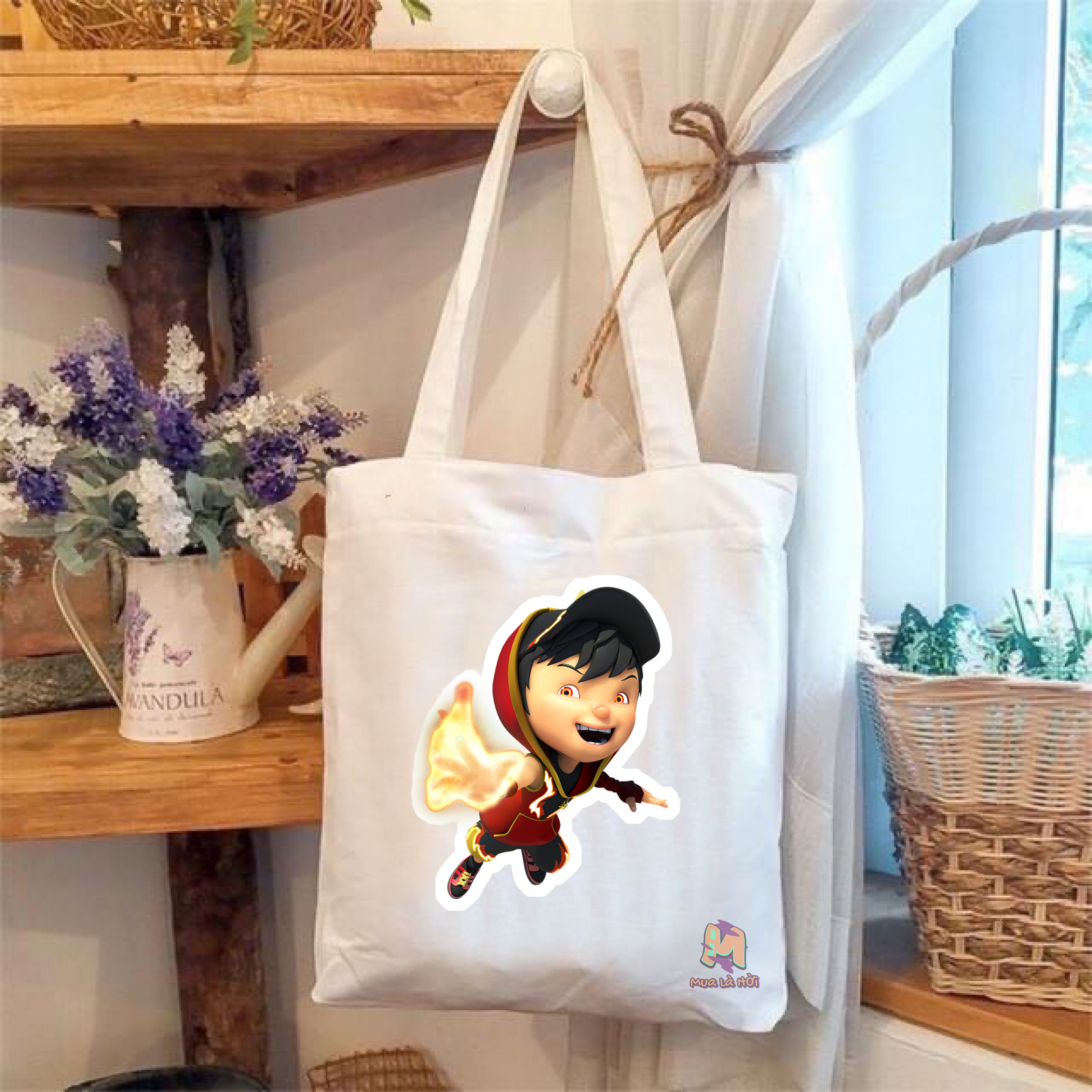 Túi Tote in hình chủ đề Boboiboy