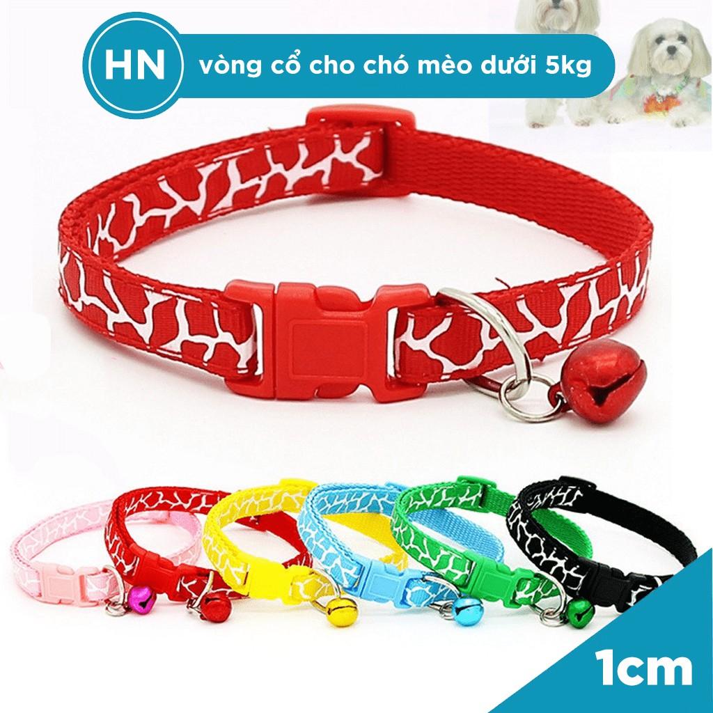 Vòng Cổ Lục Lạc Rằn Ri Cho Chó Mèo Từ 1 - 5kg - Phụ Kiện Cho Thú Cưng