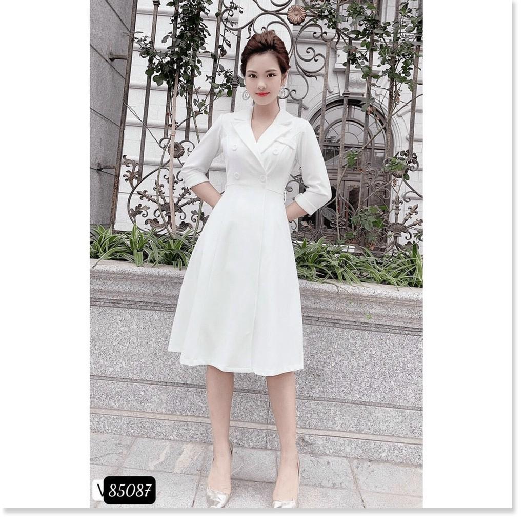 ĐẦM XOÈ TRẮNG VINTAGE SANG TRỌNG