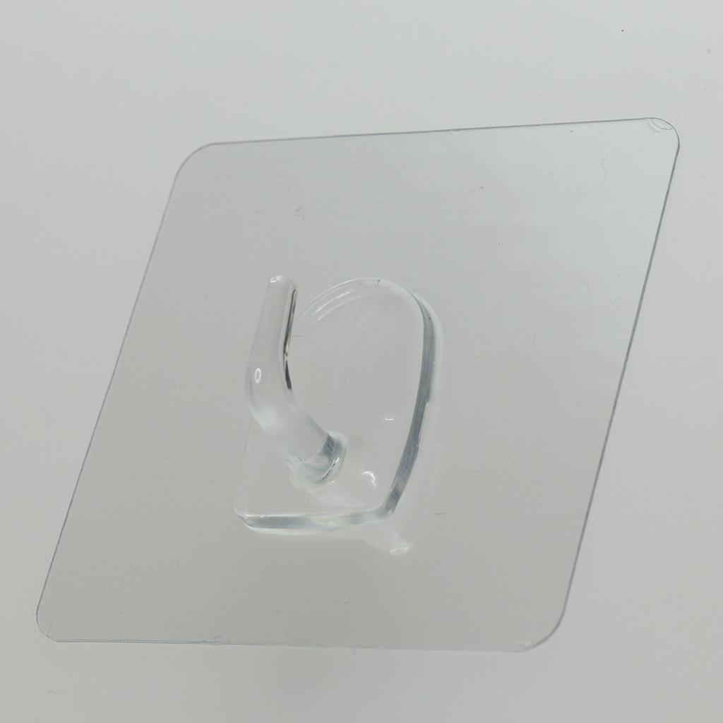 Wall Door House Home Square Plastic Self Adhensive Sticky Hook Hooks Holder