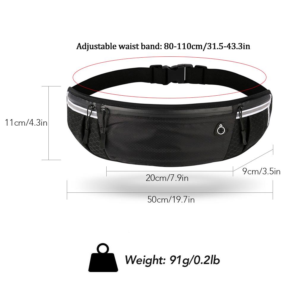 Túi đeo lưng chạy bộ được làm từ chất liệu siêu nhẹ và thoáng khí, không thấm nước