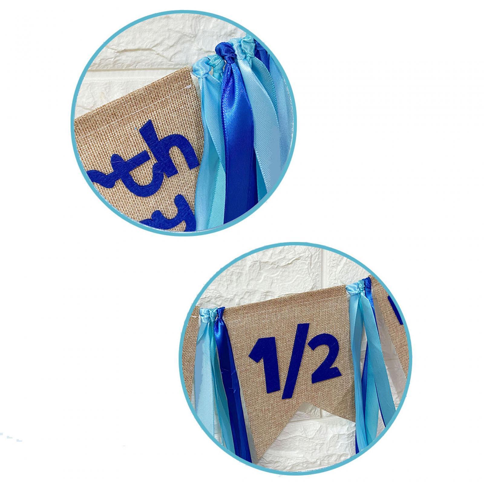 High Chair Banner Photo Prop 6 Months Banner for Party Baby Shower Birthday Girl Baby