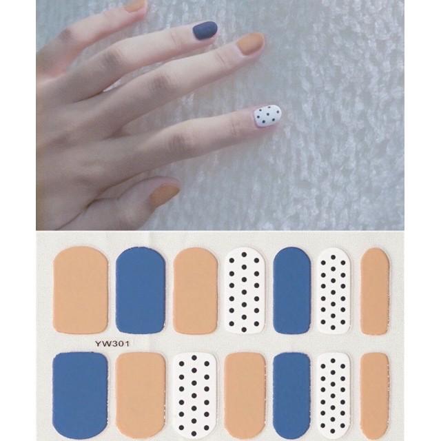 Set dán móng tay nails dán nghệ thuật nhiều màu - có ngay bộ móng đẹp trong 5 phút (Nail wraps / Nail stickers)