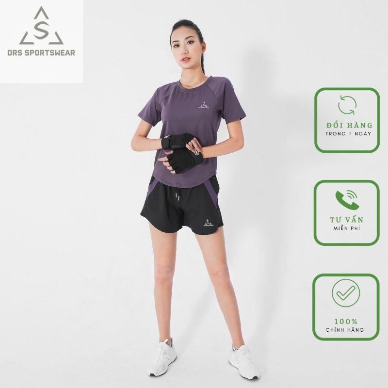 Áo thun tập gym DRS, cộc tay form thoải mái thoáng mát, thấm hút tốt.DRN06