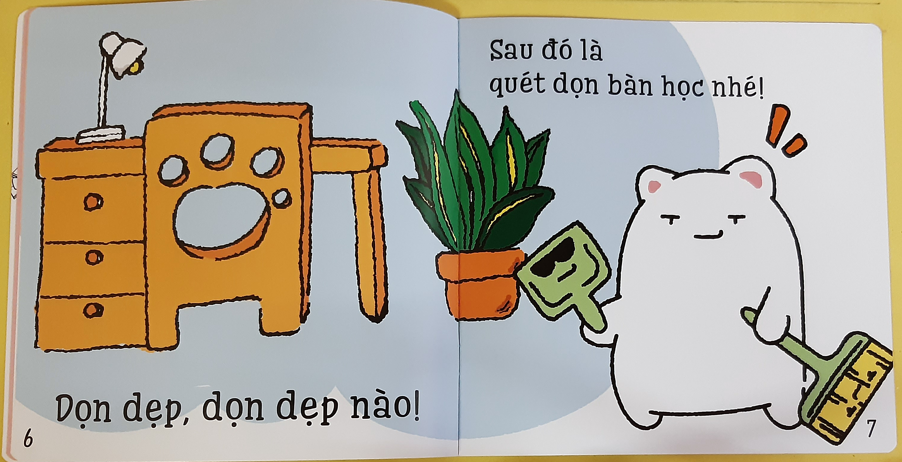 Sách Cho Bé Ehon Những Mẩu Chuyện Vụn Vặt Của Maru - Maru Quét Nhà