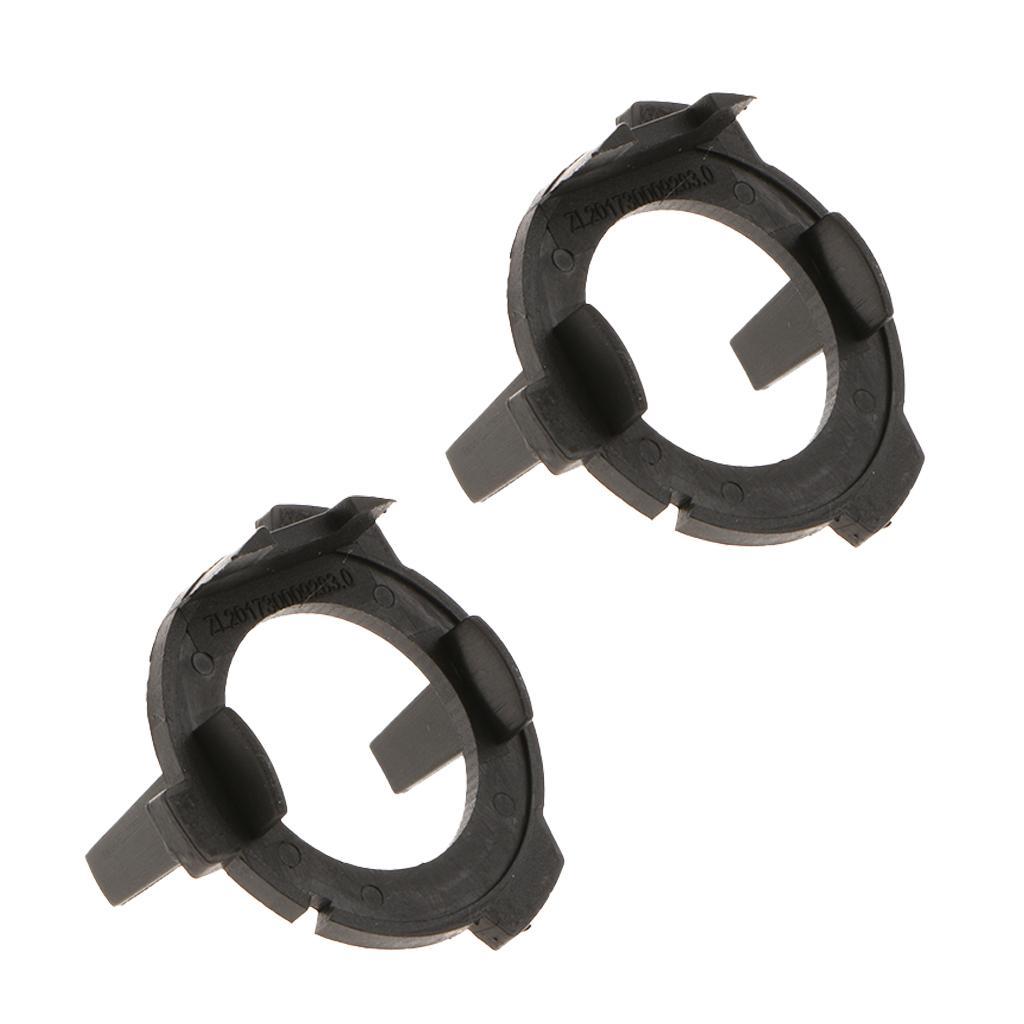 2pcs Plastic LED Headlight Bulb Adapter Holder Easy to Install