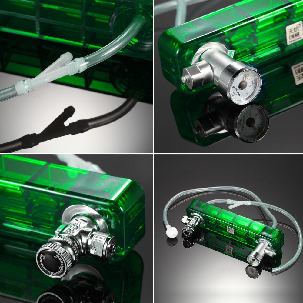 Bộ hệ thống máy tạo CO2 tự làm với bộ đo áp suất cho bể cá
