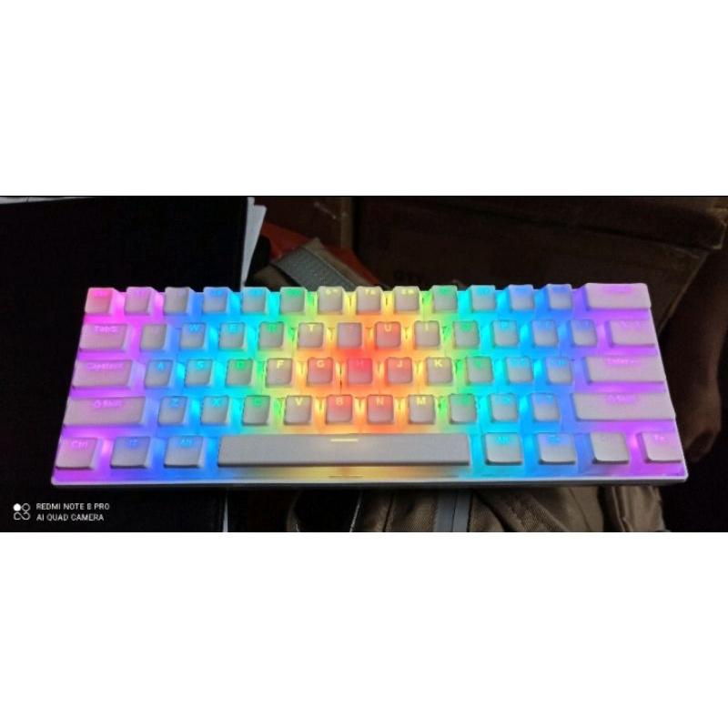 Bộ nút Keycap Pudding cho bàn phím cơ, PBT xuyên led rất đẹp, trọn bộ 108 phím