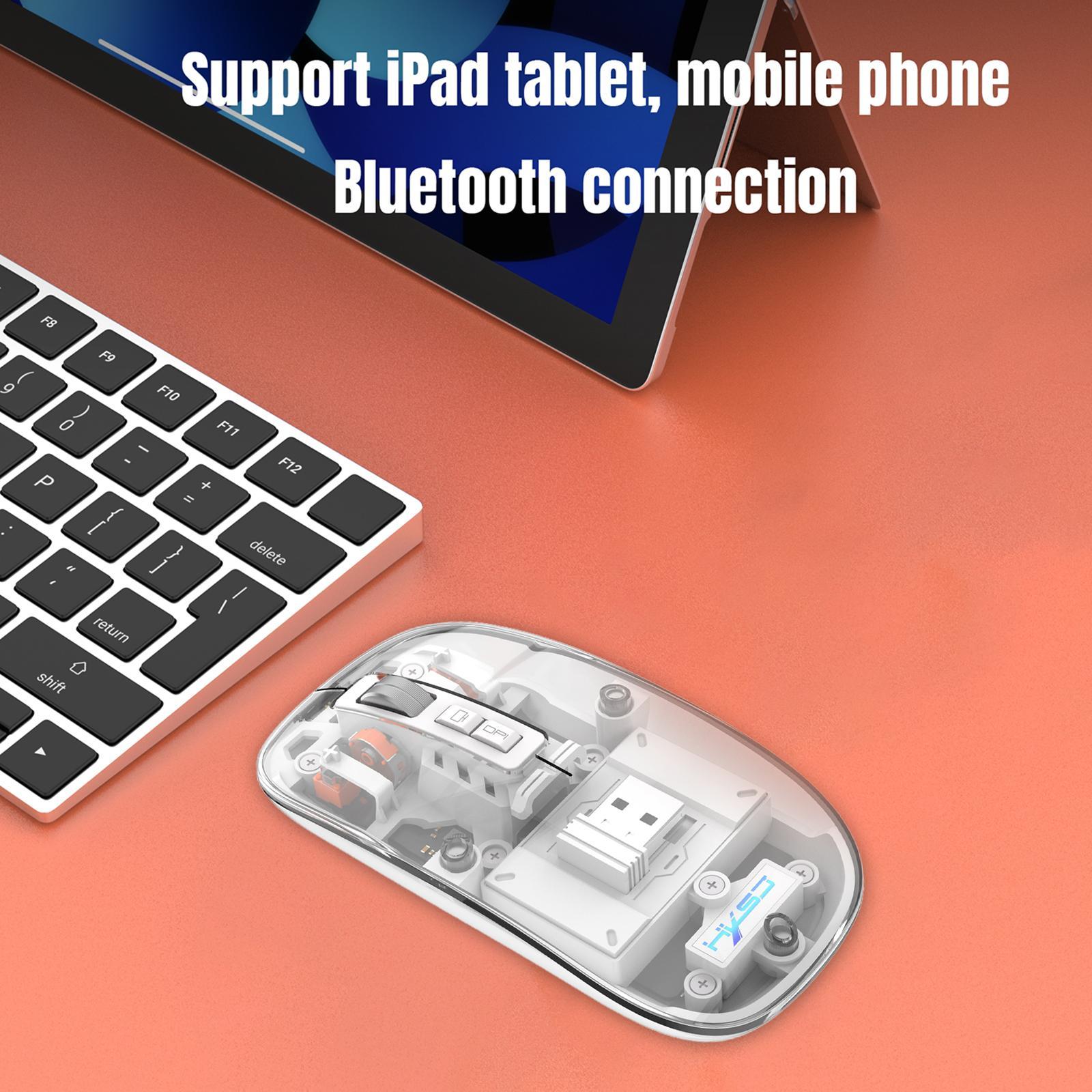 2.4G Wireless Mouse Mute 2.4G BT.1 Mice for Computer Home Use Laptop white