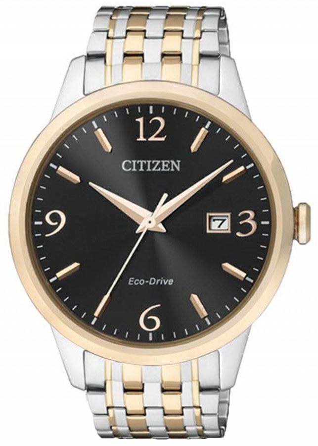 Đồng Hồ Nam Citizen Dây Thép Không Gỉ BM7304-59E - Mặt Đen (Sapphire)