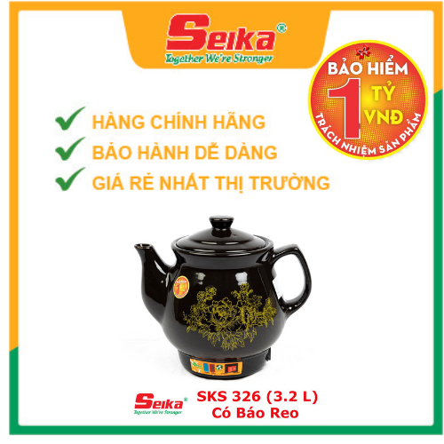 Ấm Sắc Thuốc Seika 3.2L - SKS326 - Hàng chính hãng