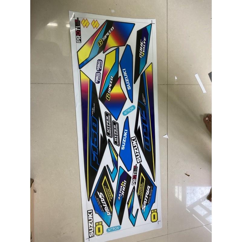 Tem xe satria fi 7 màu