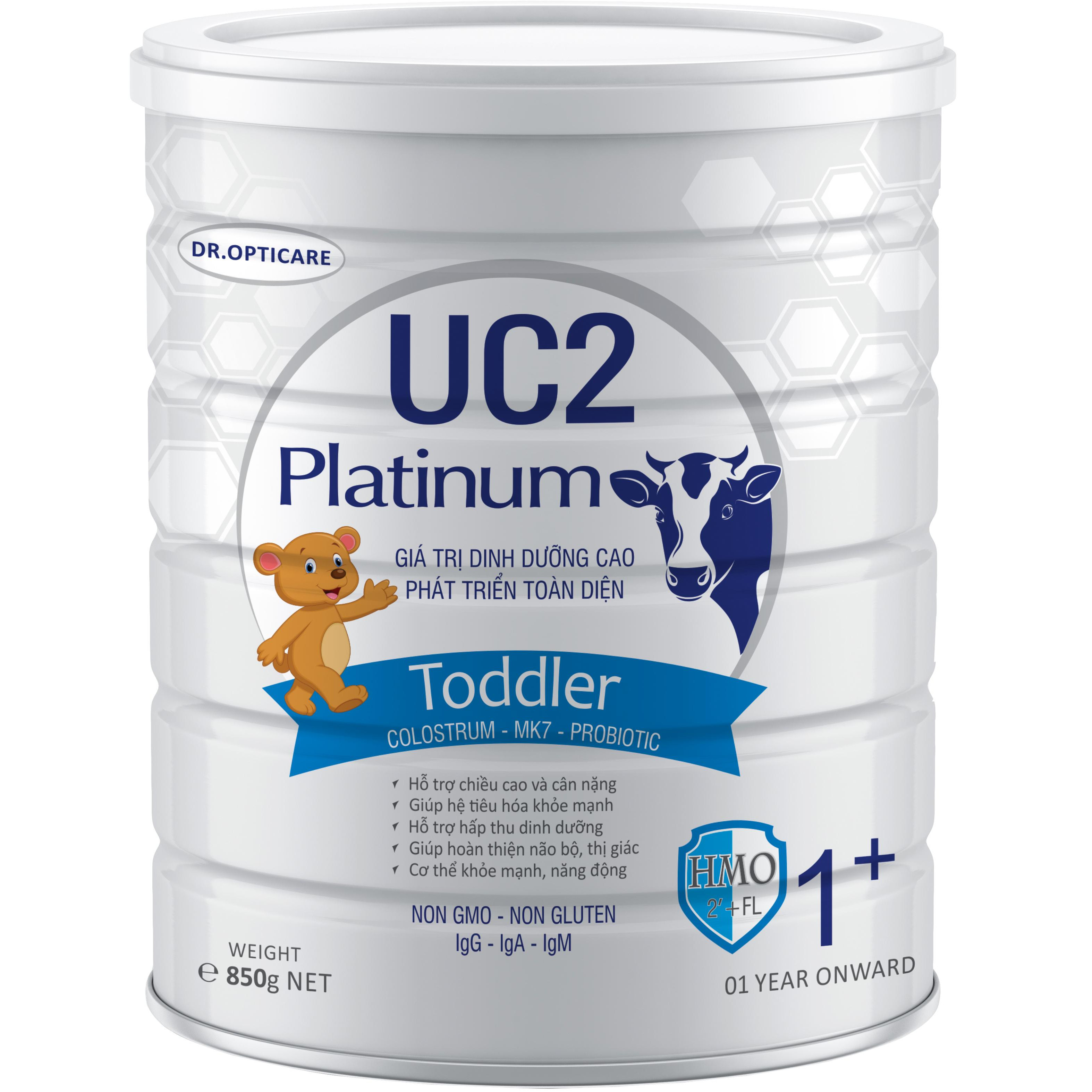 Combo 5 lon Sữa Bột UC2 Platinum Toddler 1+ lon 850gr