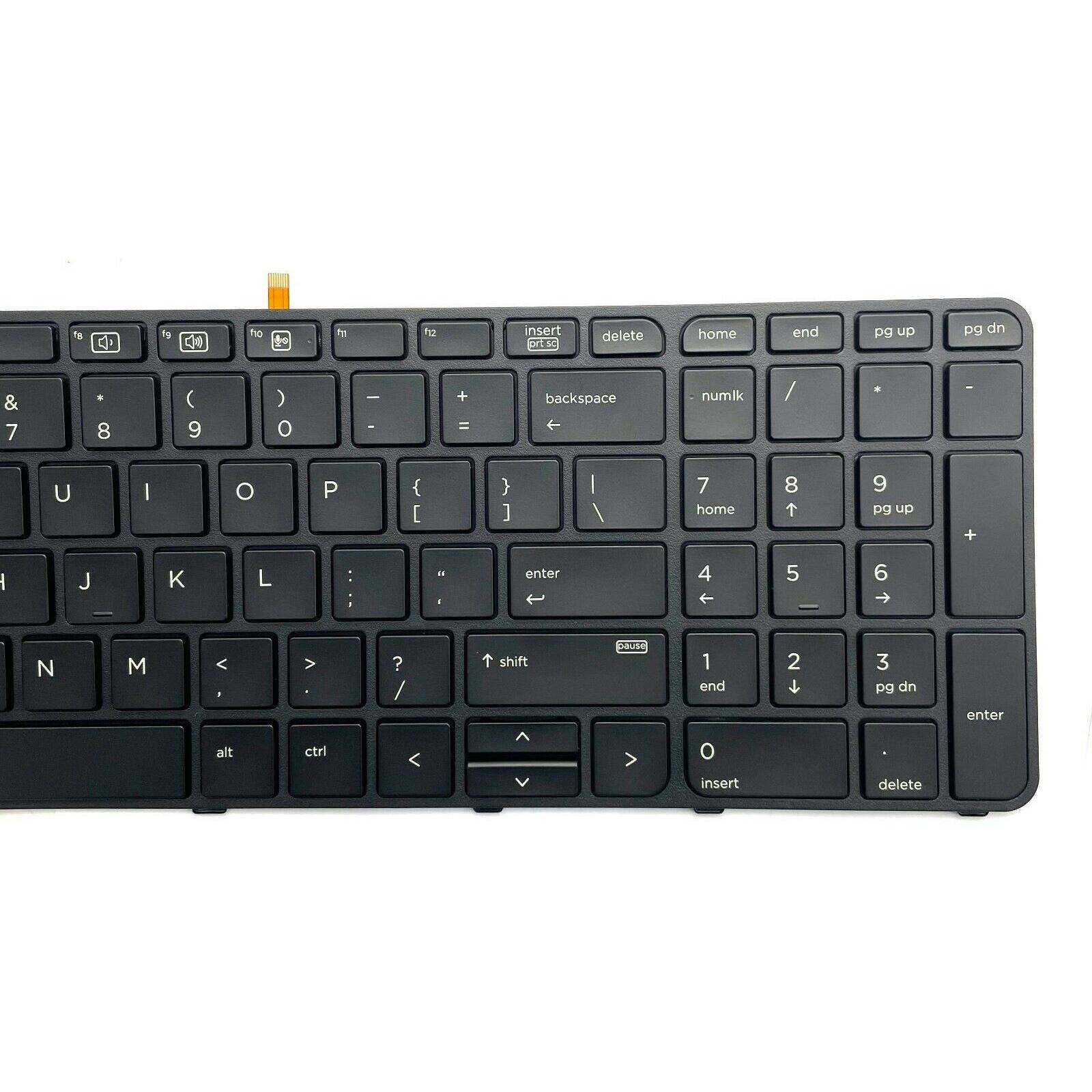 Black Professional US Standard Layout Laptop Keyboard with Backlit Replacement Accessories for HP Probook 450 G3 455 G3 High Performance