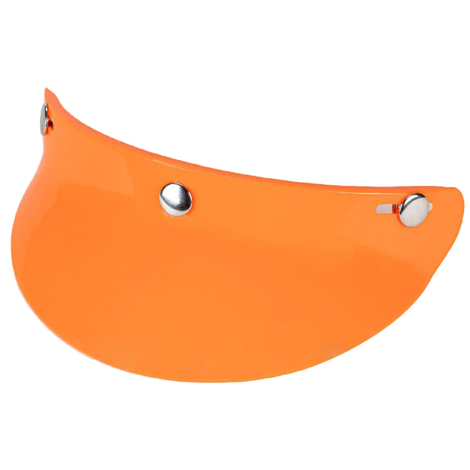 Vintage 3-Snap Motorcycle Helmet Visor Peak UV Sunshield for Most Open Face Half Face Or Vintage Helmets,15cm x 5cm