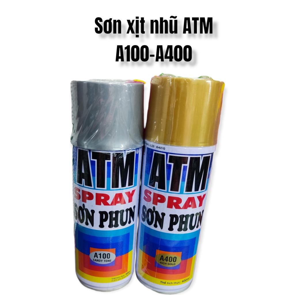 Sơn xịt màu nhũ ATM - A100, A400 - 400ML