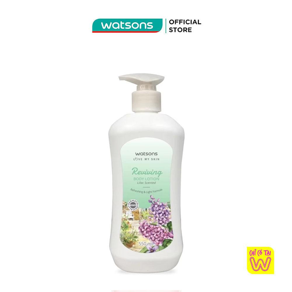 Sữa Dưỡng Thể Watsons Hương Hoa Lilac Giúp Phục Hồi Làn Da 550ml