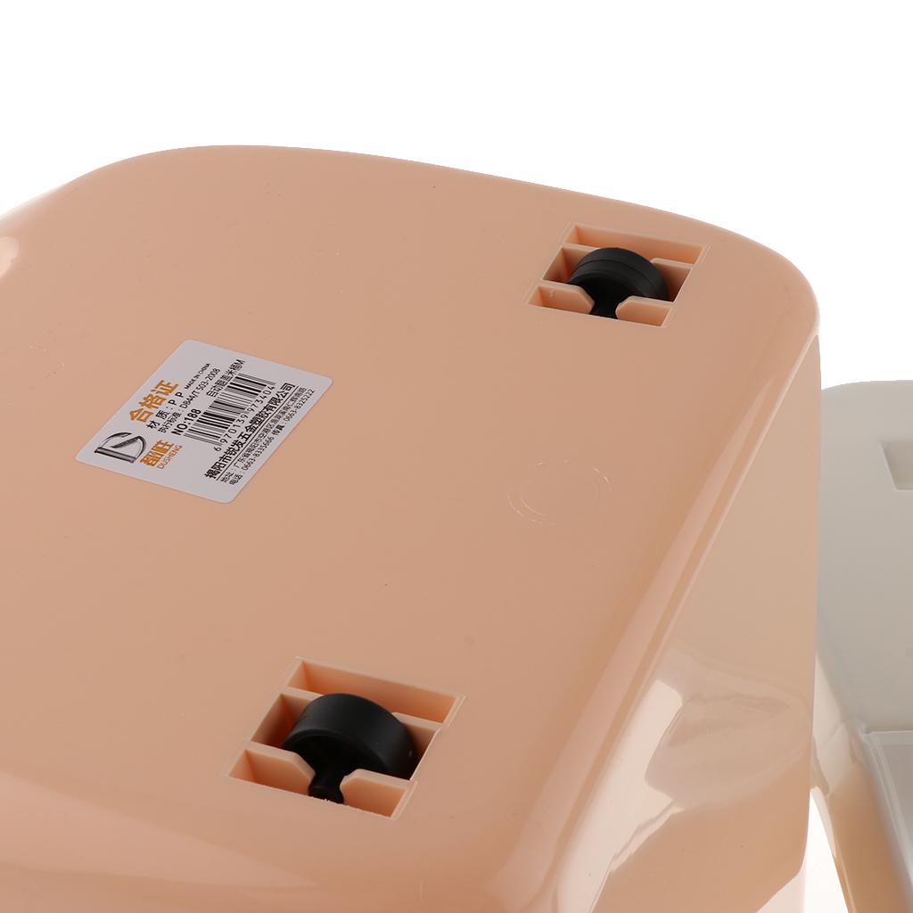 3X Plastic Pet Food Container Jar Measuring Cup Cereal Grain Storage Box Orange