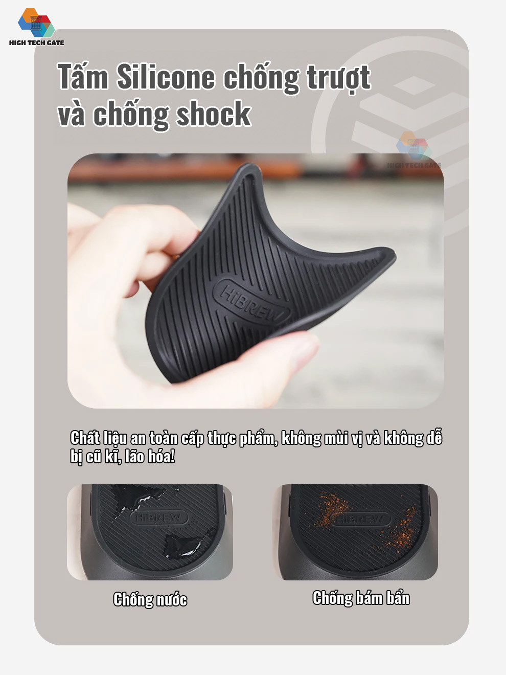 Máy xay cà phê Single Dose HiBREW G5 cao cấp, 36 cấp xay vô cấp lưỡi cornical burr 48mm chuyên nghiệp, xay cafe siêu mịn, hàng hính hãng