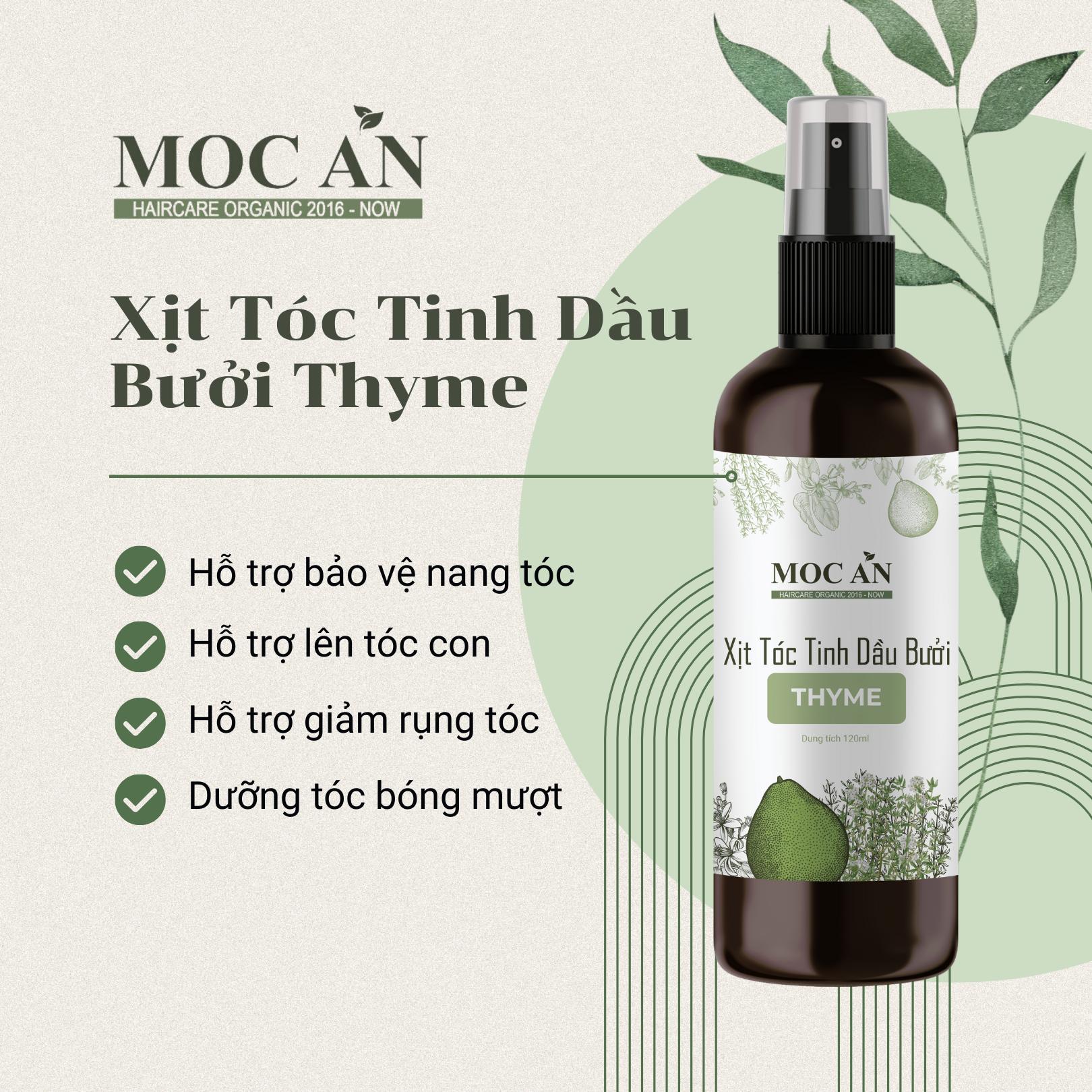 Xịt Tinh Dầu Cỏ Xạ Hương 120ml Dưỡng Tóc Mộc Ân Haircare