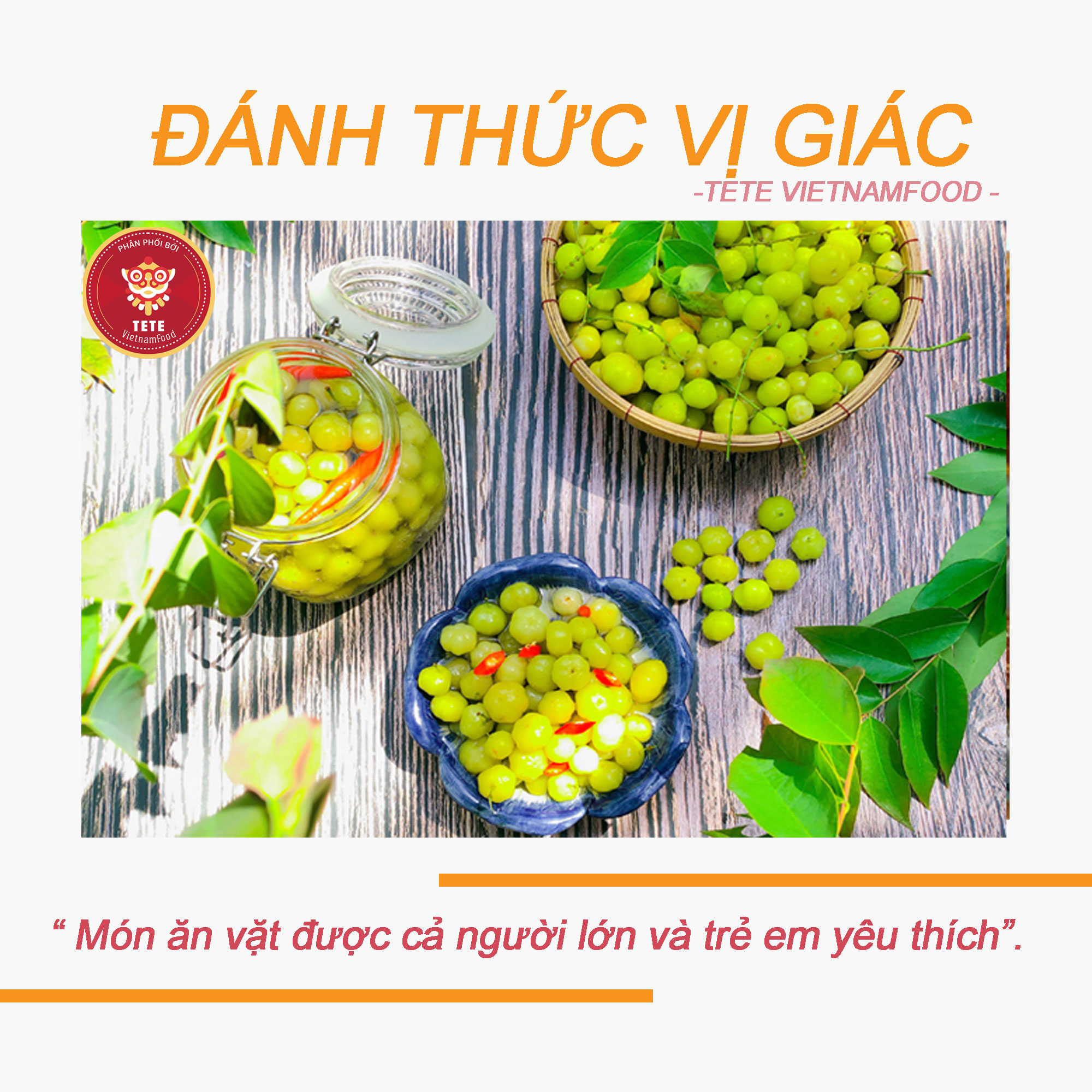 MỨT CHÙM RUỘT TETE 500 gram