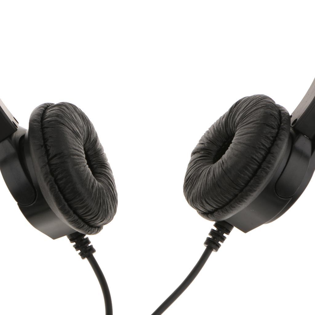 Hands-free Call Center Noise Cancelling Binaural Headset with RJ9 Plug & Mic
