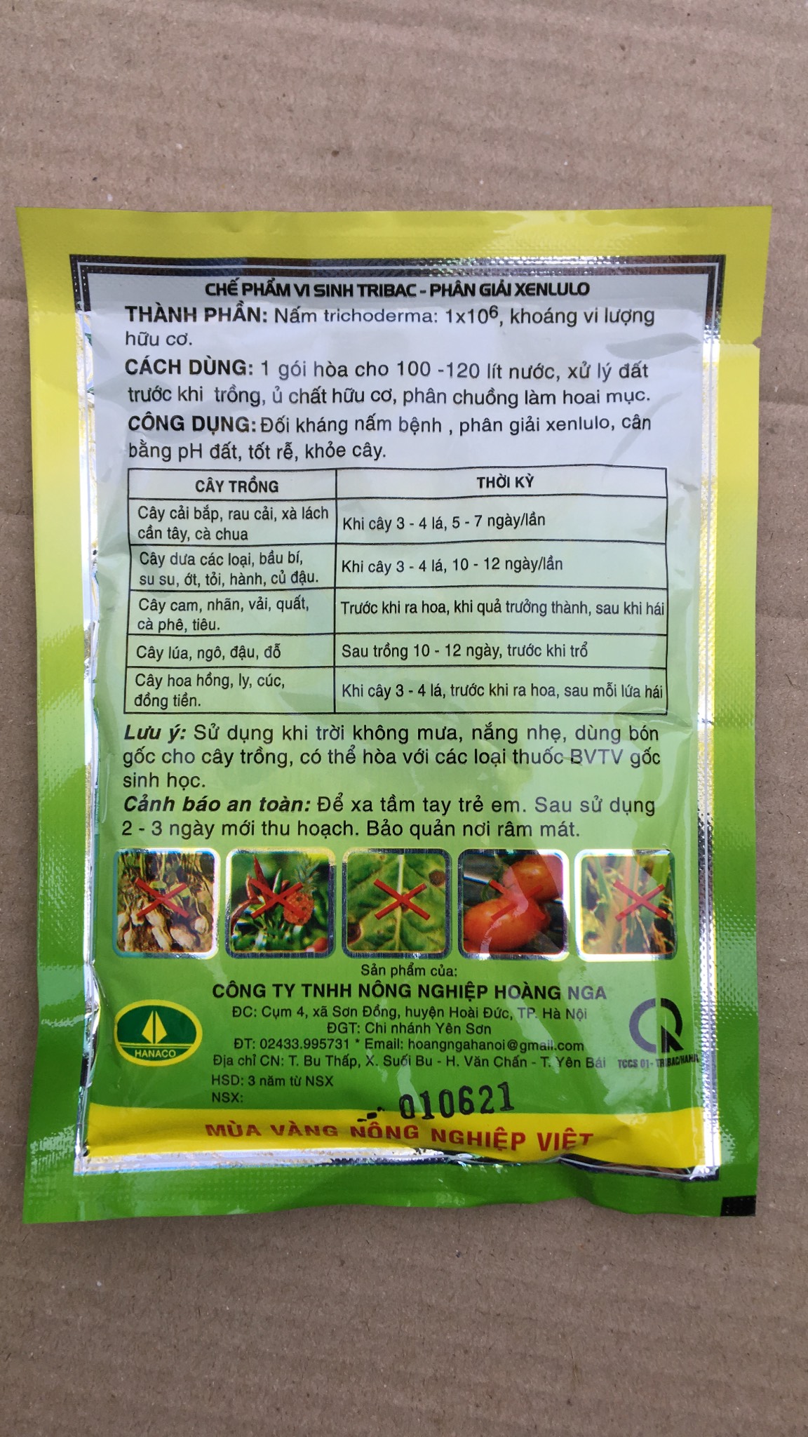 Nấm trichoderma Bacillus gói 100gr