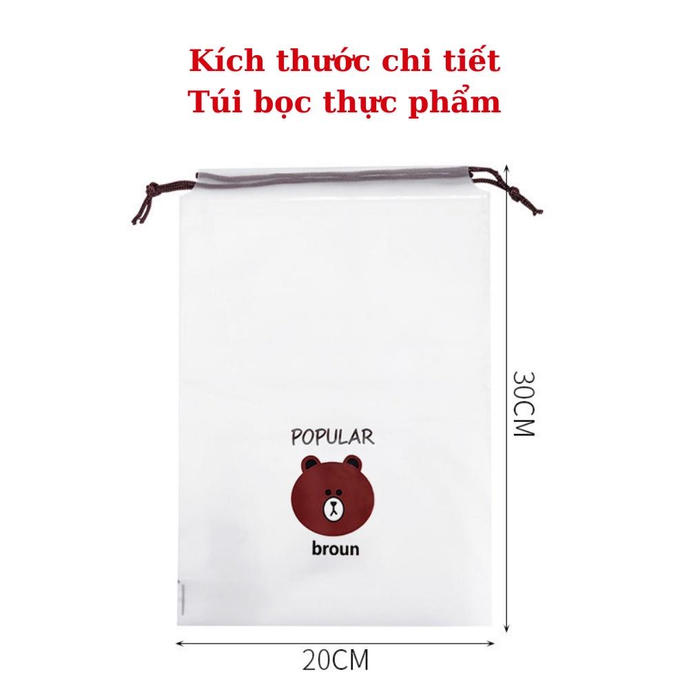 Túi bọc thực phẩm bo chun đa năng 100 màng bọc hình túi gấu an toàn vệ sinh bảo quản thực phẩm