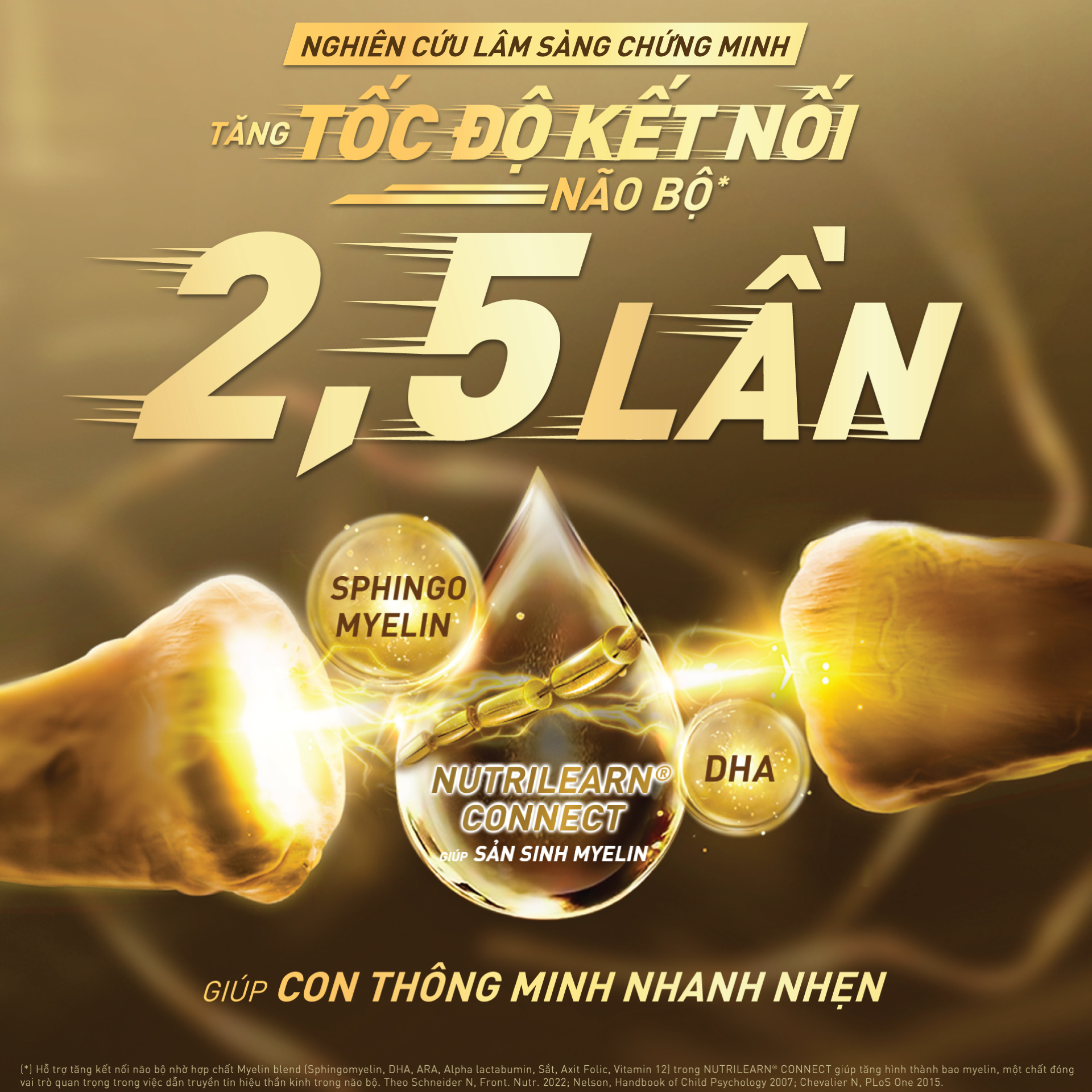 Sữa Bột Nestlé S-26 ULTIMA 3 (S26) 750G tăng tốc độ kết nối não bộ 2,5 lần với NUTRILEARN CONNECT