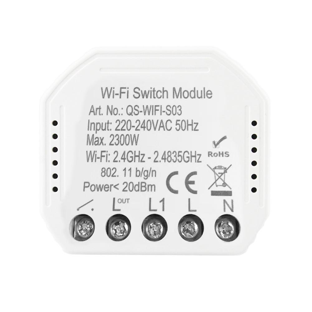 WiFi Intelligent Switch Module Intelligent Light Switch DIY Breaker Module APP Remote Controls Voice Control Compatible