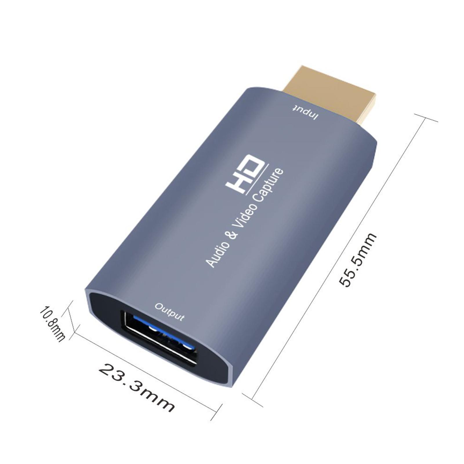 Audio Capture Cards 4K HDMI to USB HD for Gaming Streaming Live Broadcasting