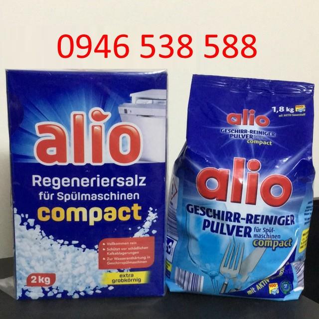 Combo bột rửa bát alio 1,8kg+Muối Alio 2kg