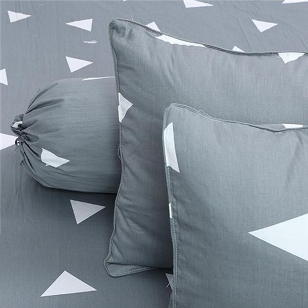 Bộ Drap Cotton May Từ Vải Cotton Thắng Lợi mẫu tam giác