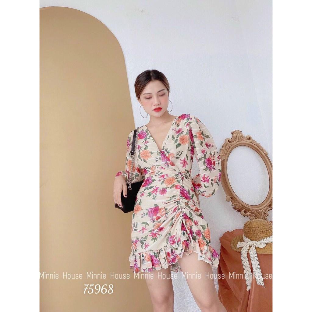 ĐẦM VOAN NHẬT HỌA TIẾT HOA LỤA SIÊU XINH , SIÊU ĐẸP , TÔN DÁNG CHO CÁC CHỊ EM THỜI TRANG LANO STORE
