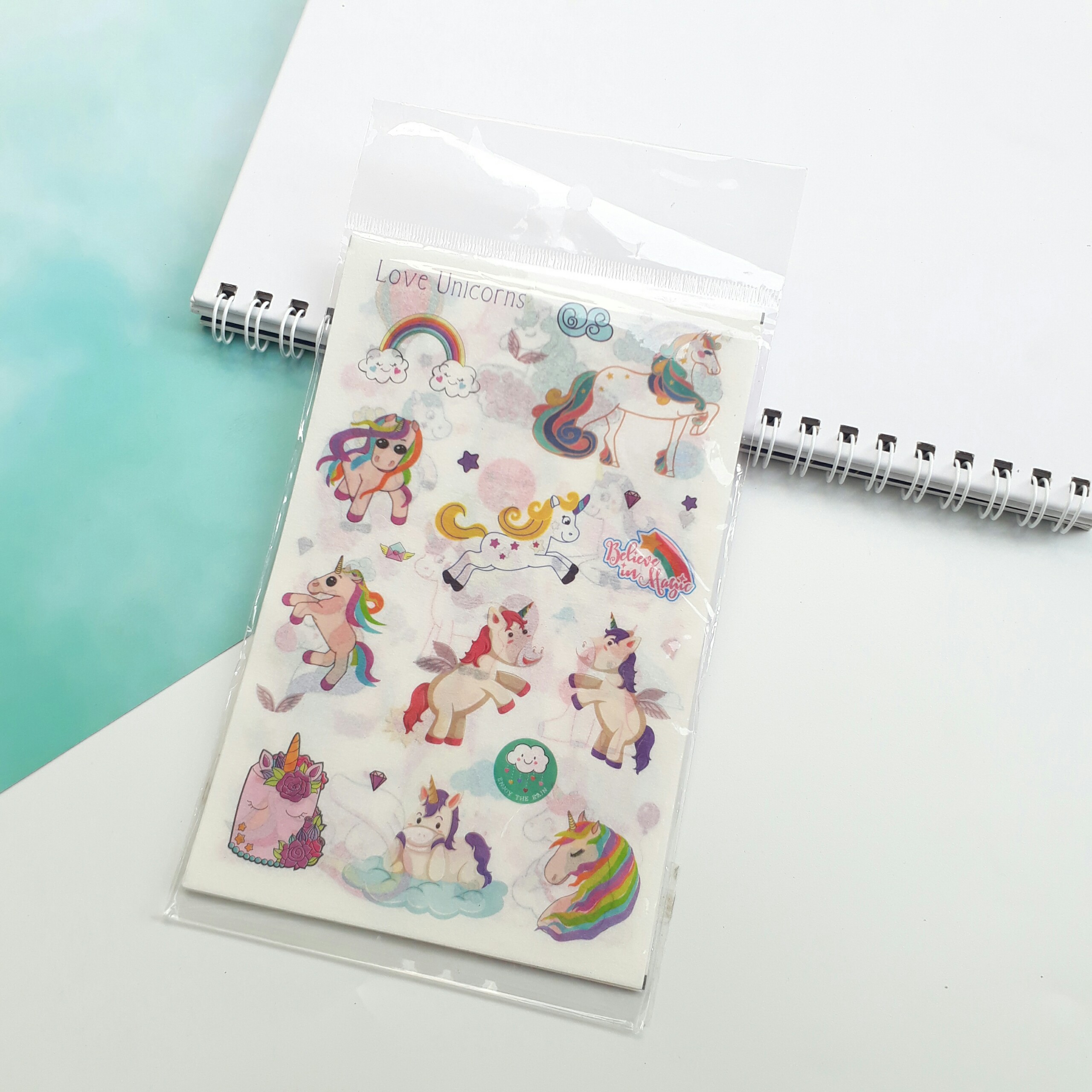Bộ 6 Miếng Sticker Unicon Đáng Yêu
