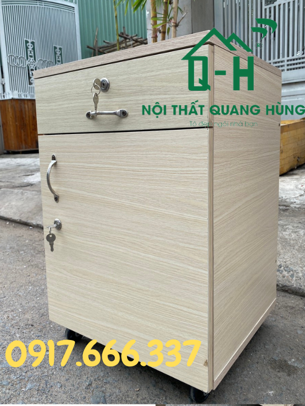 TỦ ĐẦU GIƯỜNG 1 CÁNH 1 NGĂN KÉO MFC CAO CẤP