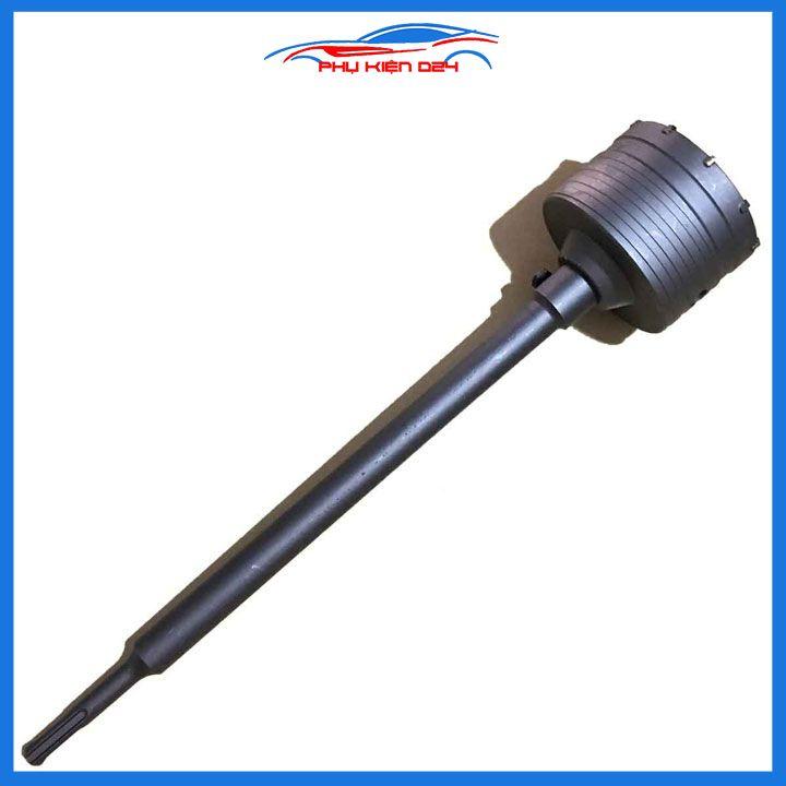 Bộ mũi khoan rút lõi điều hòa kèm cán chuôi dài 11cm/20cm/30cm rút lõi bê tông cao cấp đường kính mũi 30-90mm