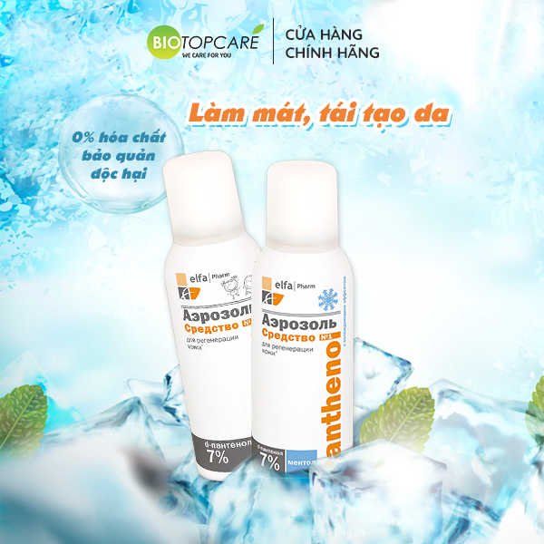 Xịt dưỡng Elfa Pharm Panthenol làm dịu, tái tạo da với phức hợp vitamin A, E, F, 150ml