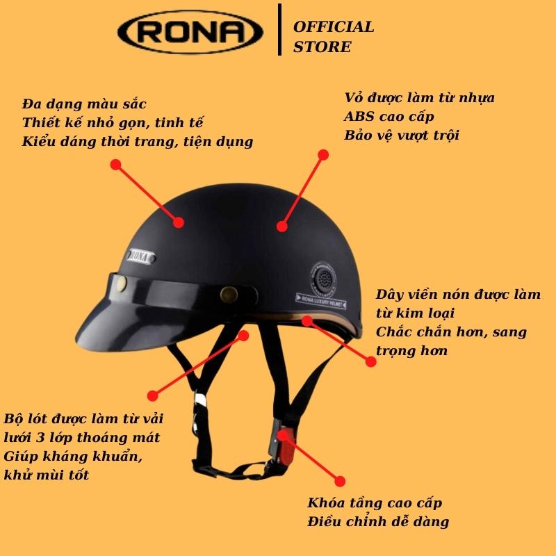 Nón bảo hiểm RONA Haly Luxury