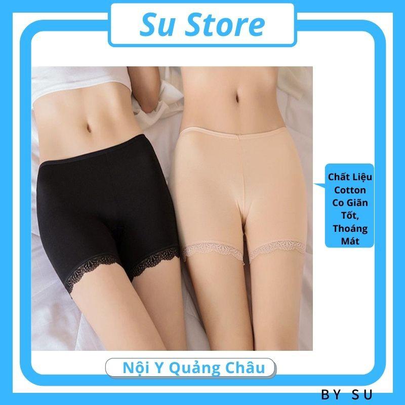 Quần Mặc Váy FreeShipXtra Quần Lót Đùi Nữ, Quần Váy Cotton Ren - SU