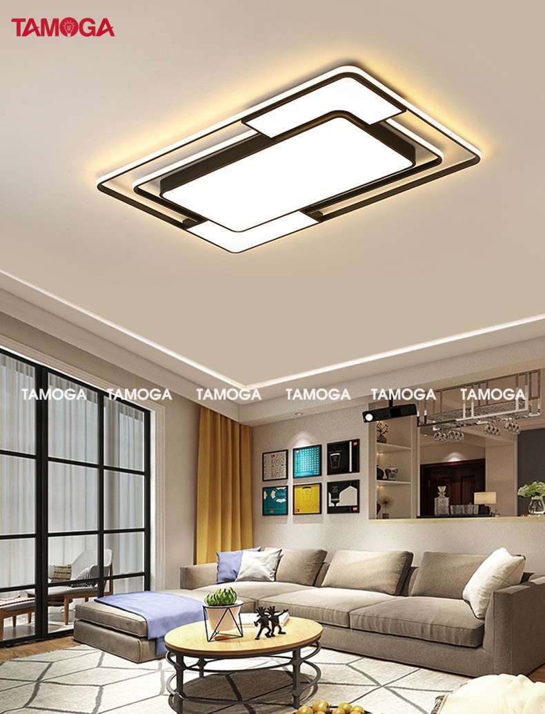 Đèn ốp trần hiện đại TAMOGA ALVAS 8519 + Tặng kèm khiển
