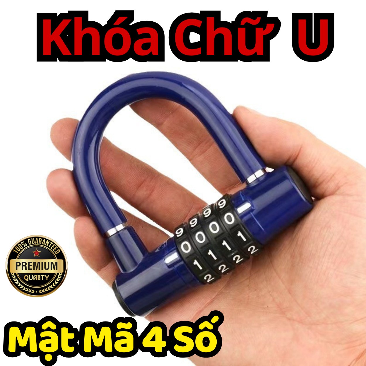 Ổ Khoá Mật Mã 4 Số Chữ U Mini D Danido – Chống Trộm Hiệu Quả, Bảo Mật Cao, Thay Đổi Mật Khẩu Linh Hoạt