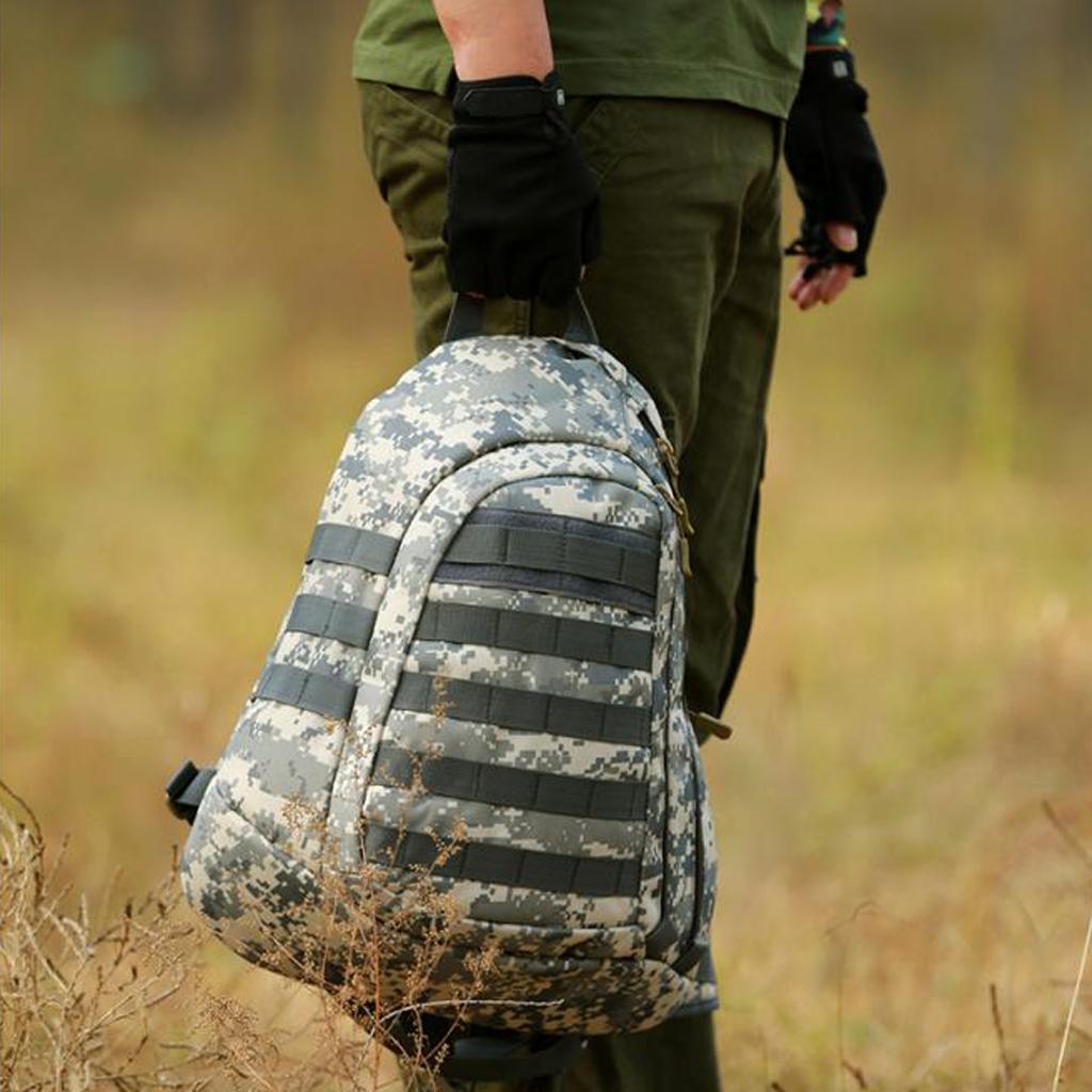 Durable, Adjustable,Large Capacity, Multifunctional Outdoor MOLLE Single Shouder Bag Chest Pack Crossbody Bag Mountaineering Hiking Backpacks Rucksacks Pouch