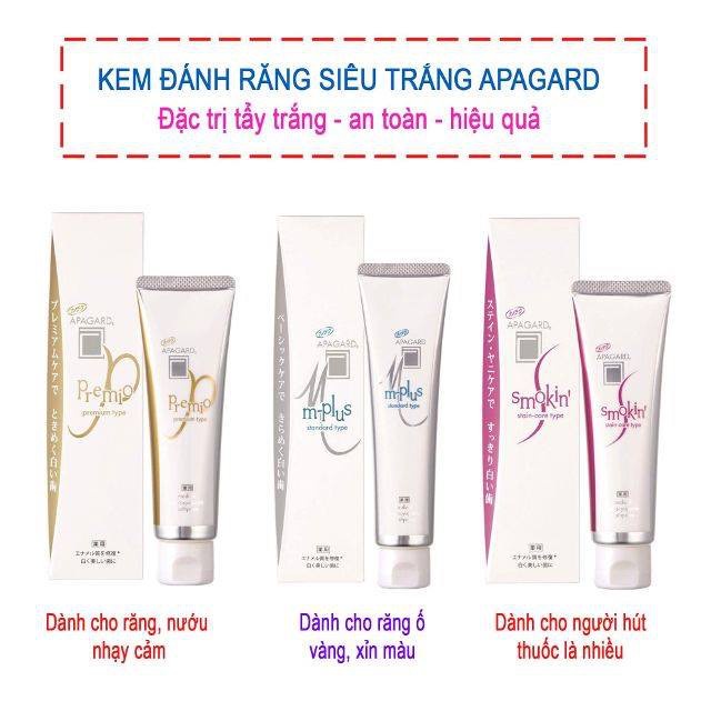 Kem Đánh Răng Cao Cấp Apagard premio Premium Tuýp 50g (Combo 50g Và Set 24ml)