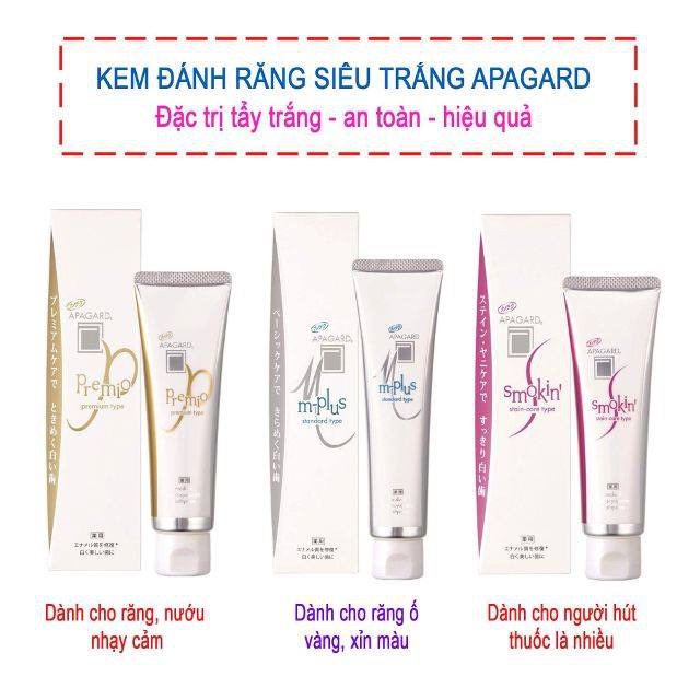 Kem Đánh Răng Tẩy Vết Ố Apagard Smokin Stain-Care Tuýp 100g