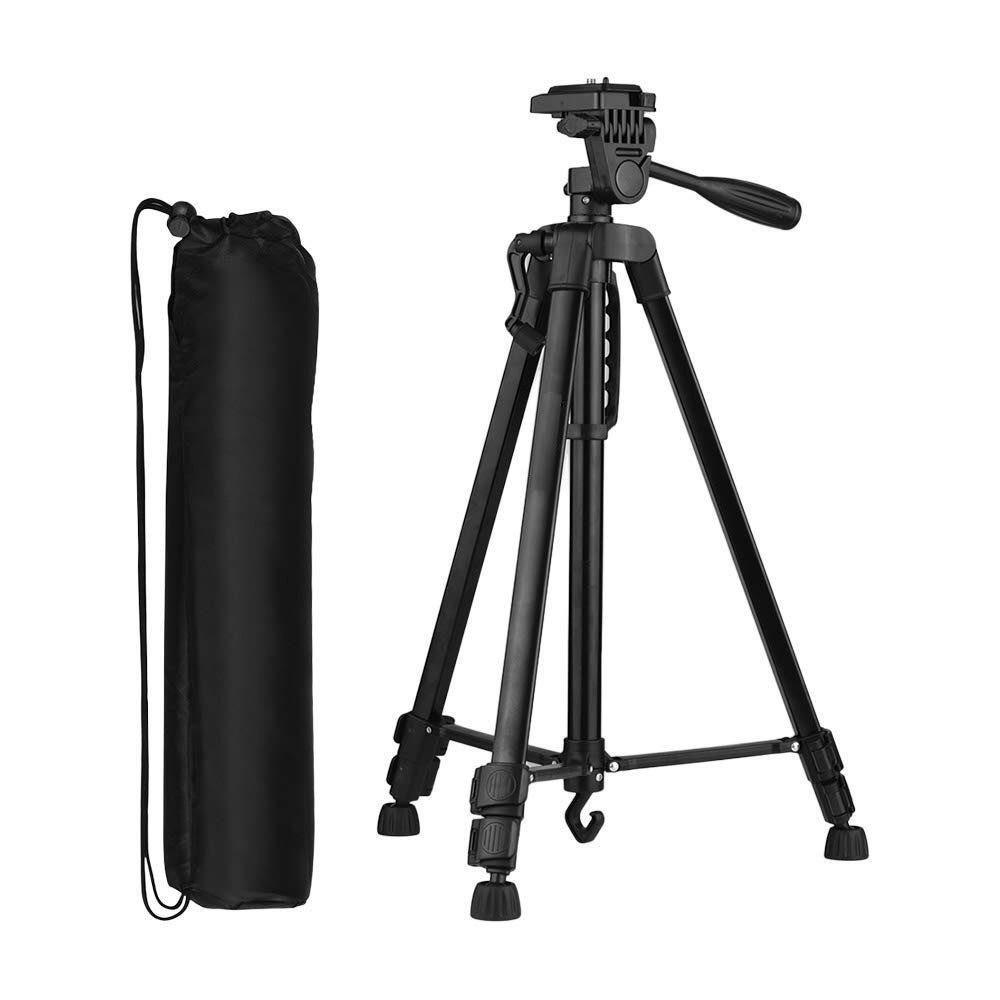 Chân Giá Đỡ Điện Thoại, Gậy chụp hình 3 chân tripod 3366 cao 1m5 có tay cầm, tặng đầu kẹp và túi đeo