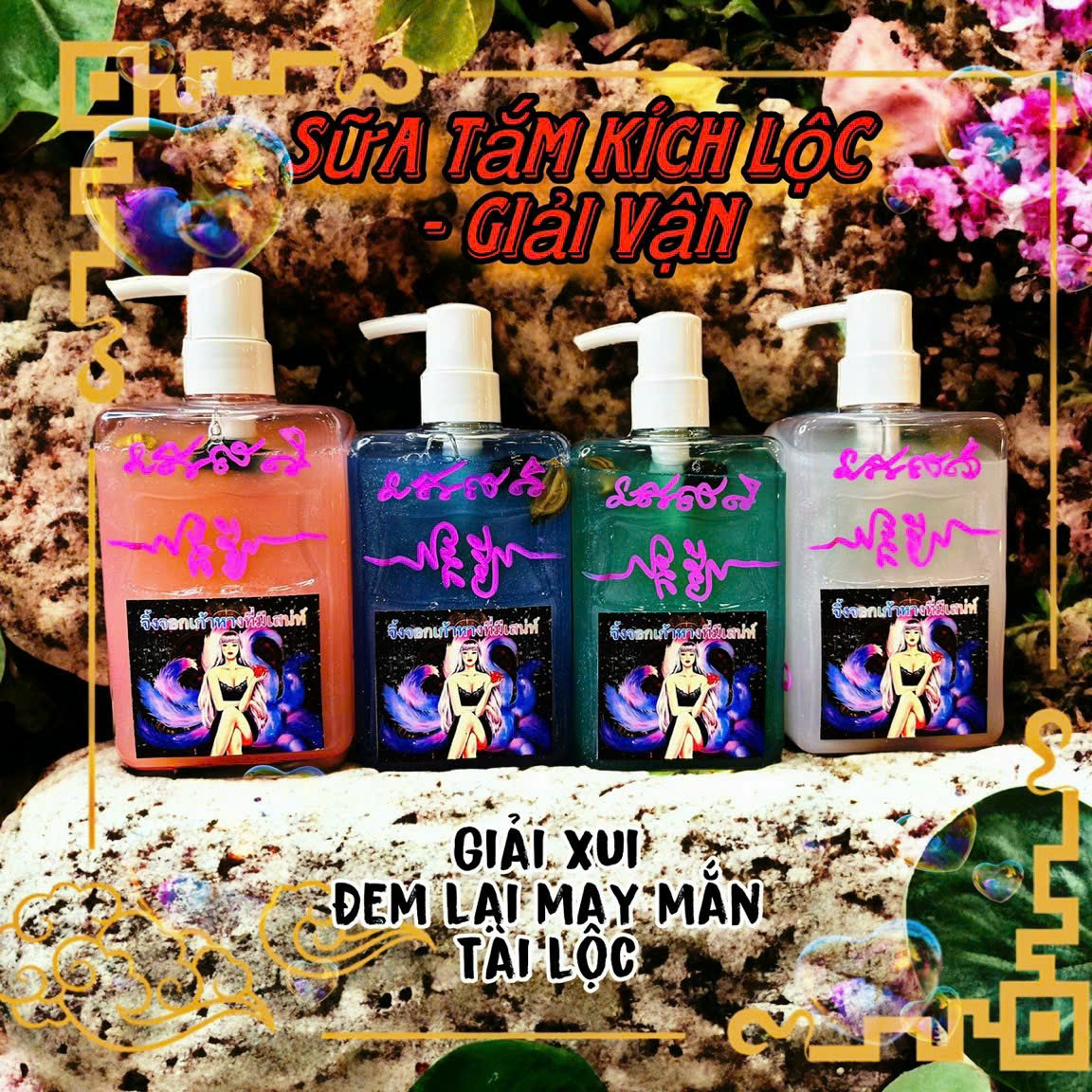 Sữa tắm Kích Lộc - Giải Vận chai to 500ml