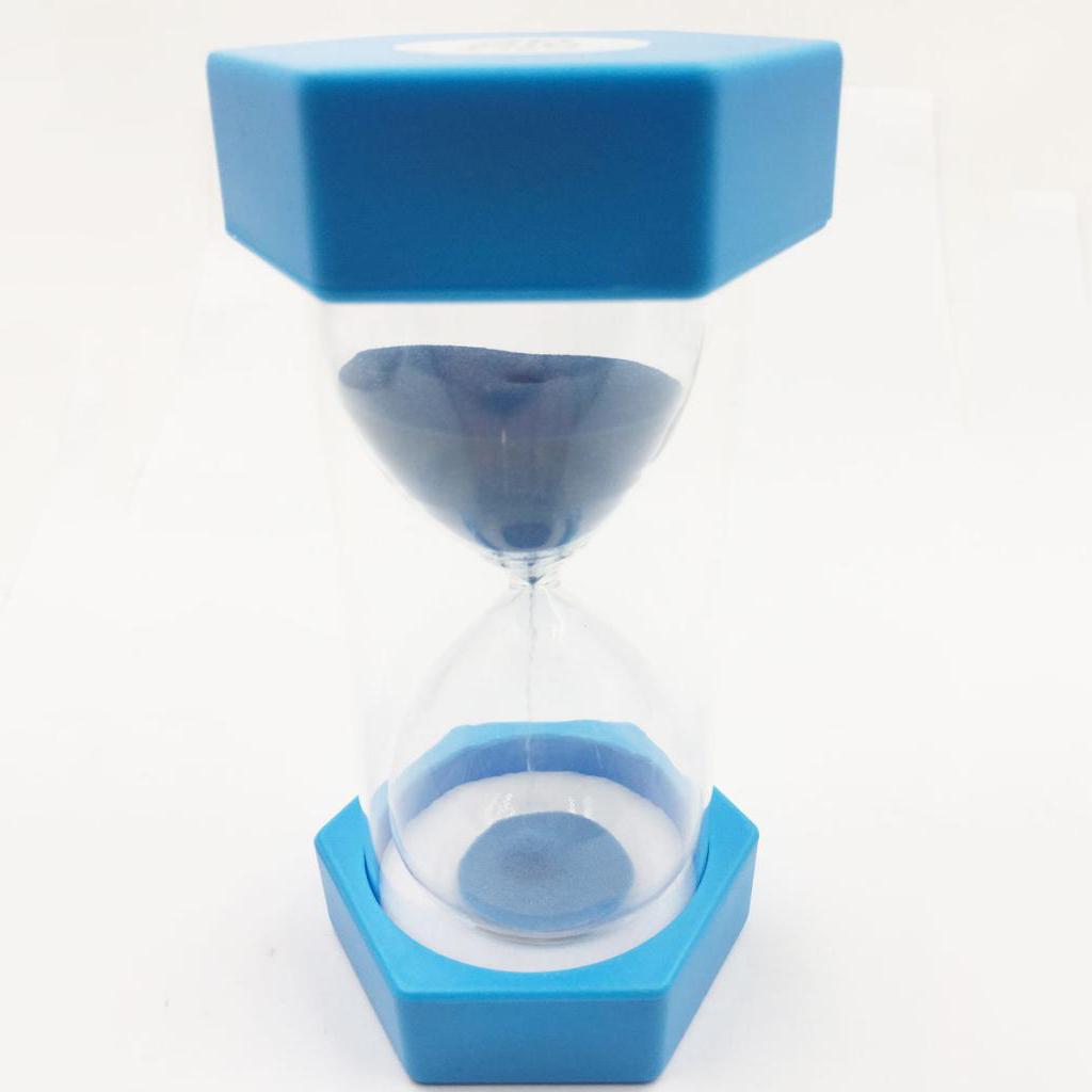 Plastic Sand Timer Hourglass Kitchen Tea Coffee Clock 20 Minutes Sky Blue
